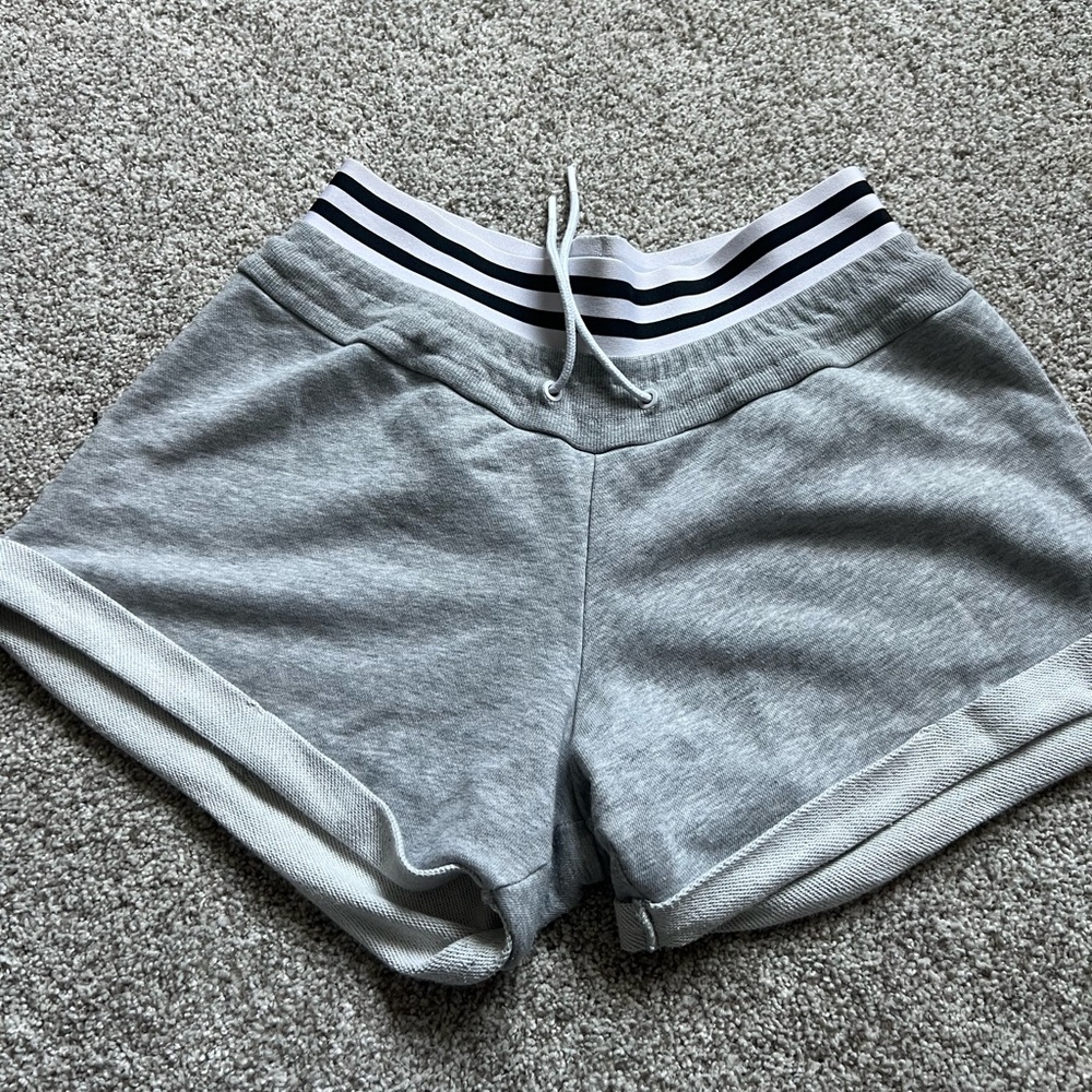 Grey adidas athletic shorts